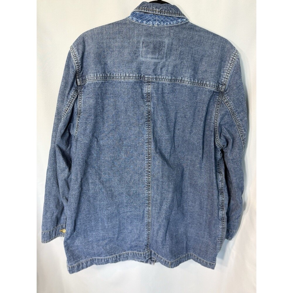Vintage Ralph Lauren Polo Jean CO Denim Field Jacket Blue Chore Coat XL - Picture 4 of 6